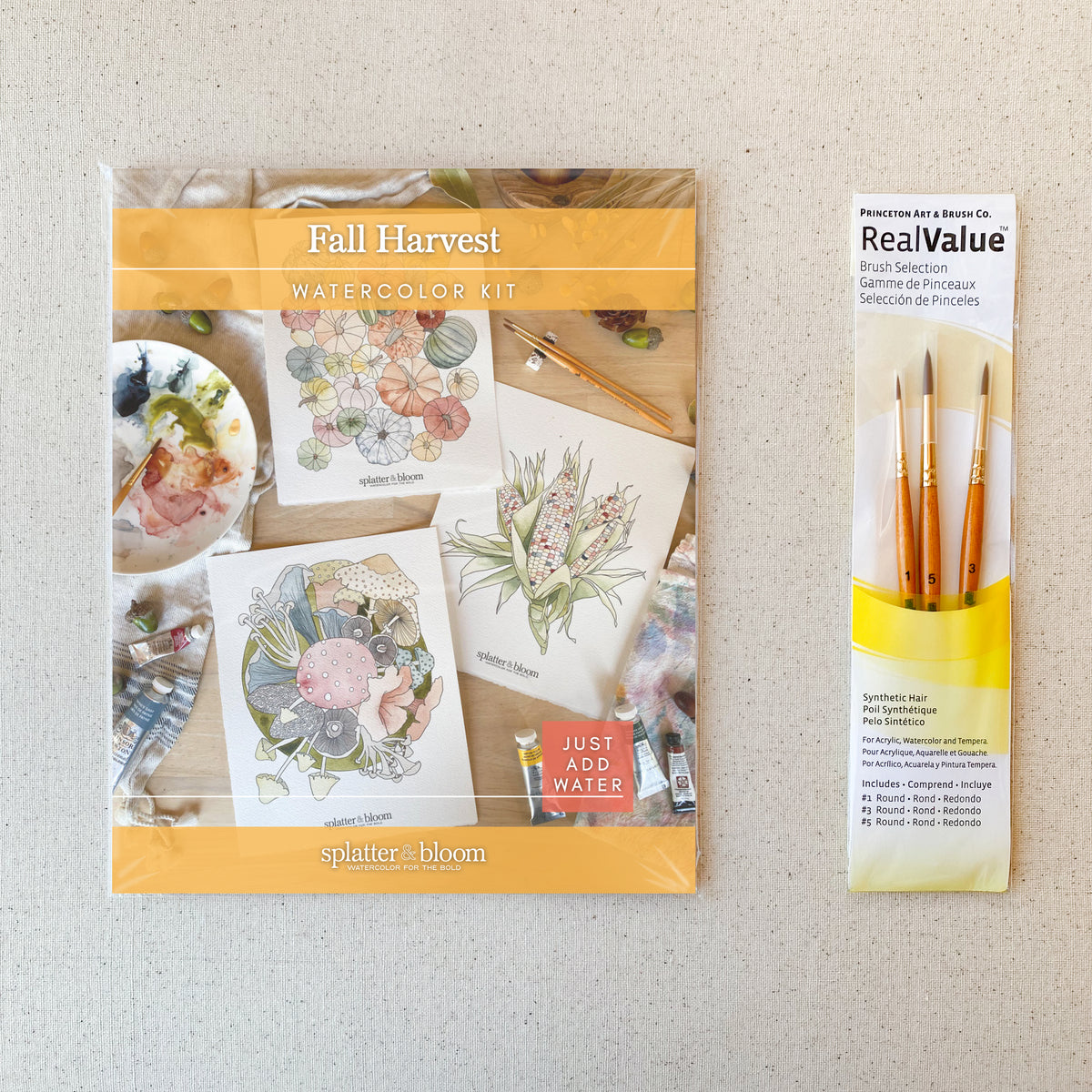 Fall Florals Watercolor Painting Kit – Splatter & Bloom