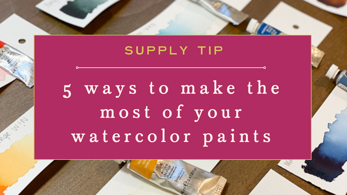 5 Ways To Get The Most Out of Your Watercolor Tube Paints – Splatter ...