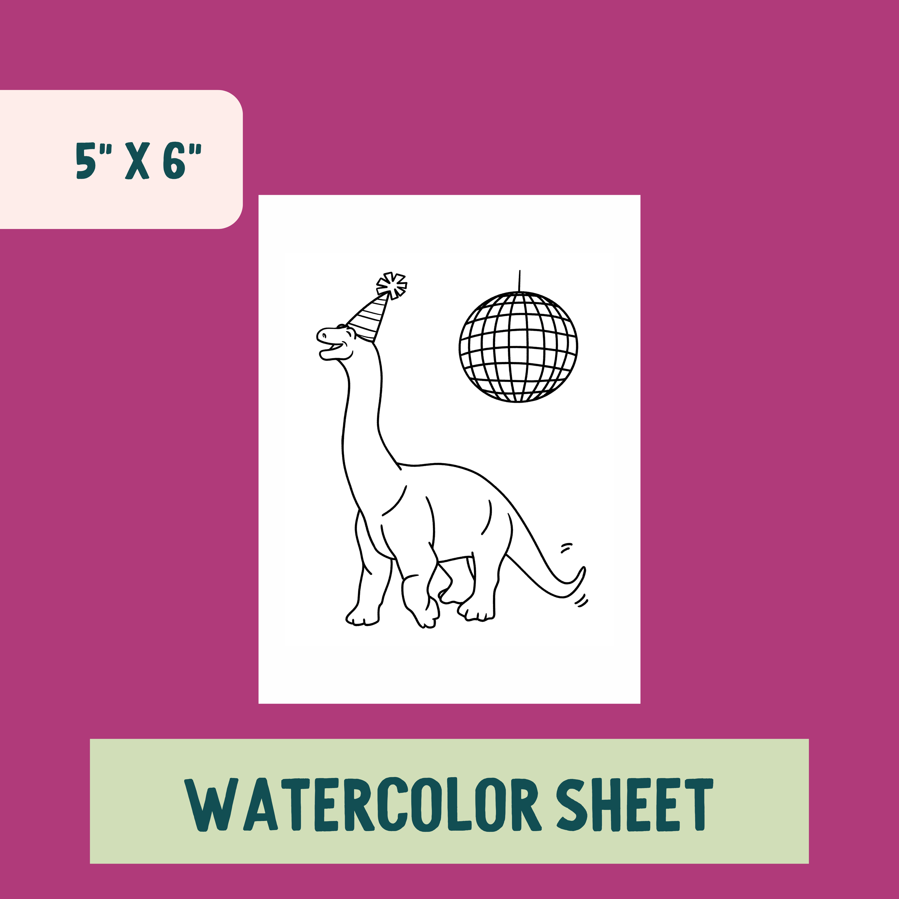 *Individual Sheet* Brontosaurus