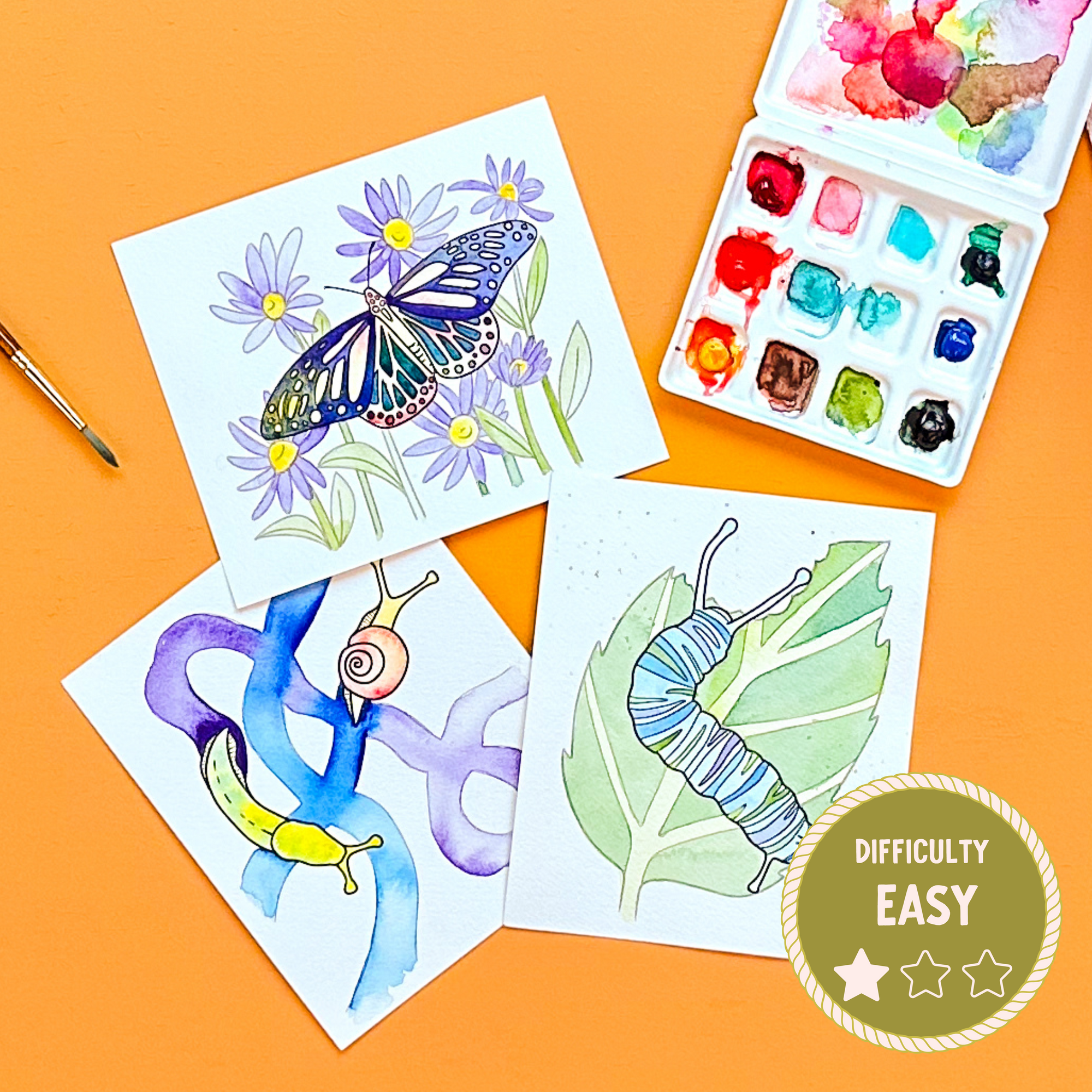 Bug Hikes Watercolor Painting Kit - (Mini)