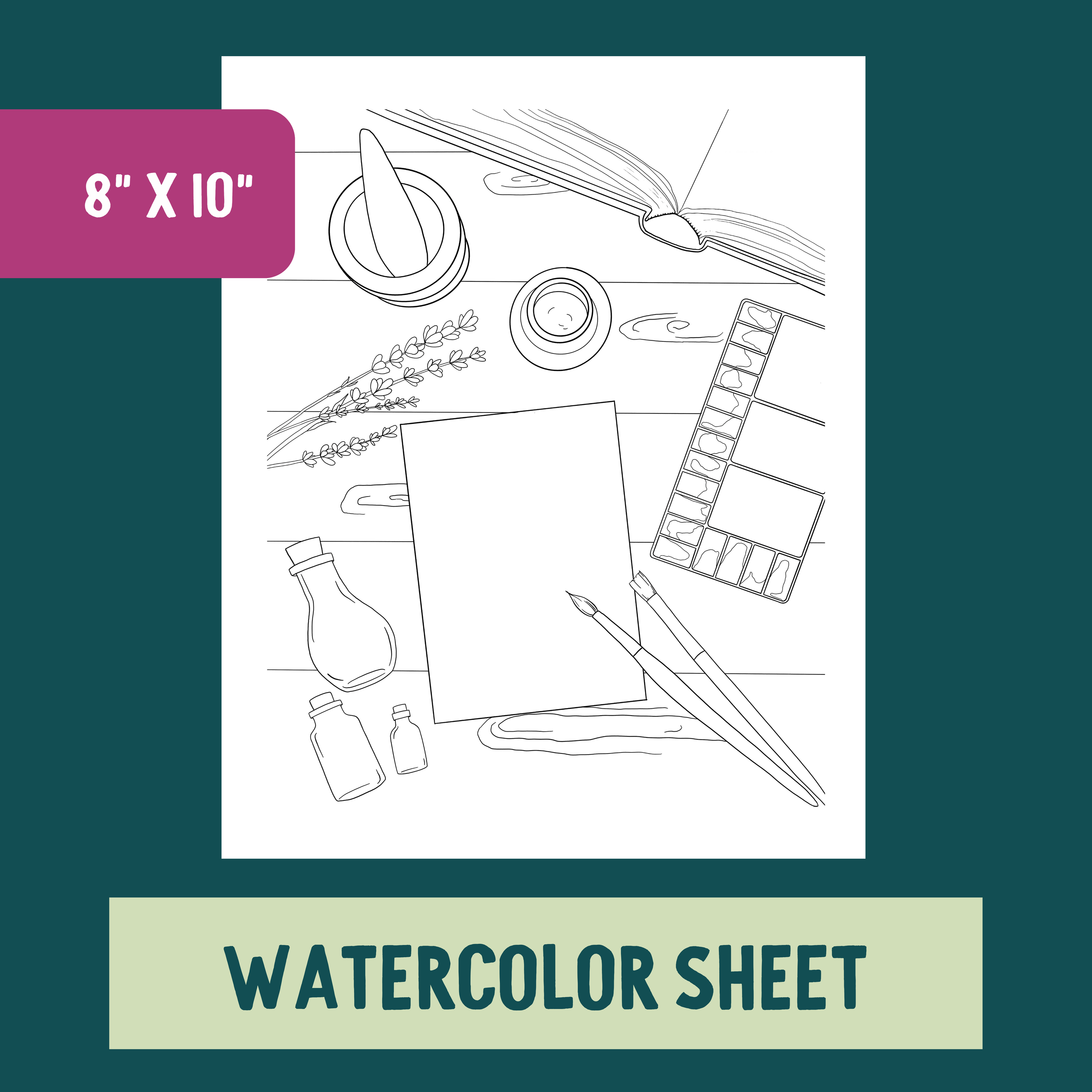 *Individual Sheet* Painting Desk