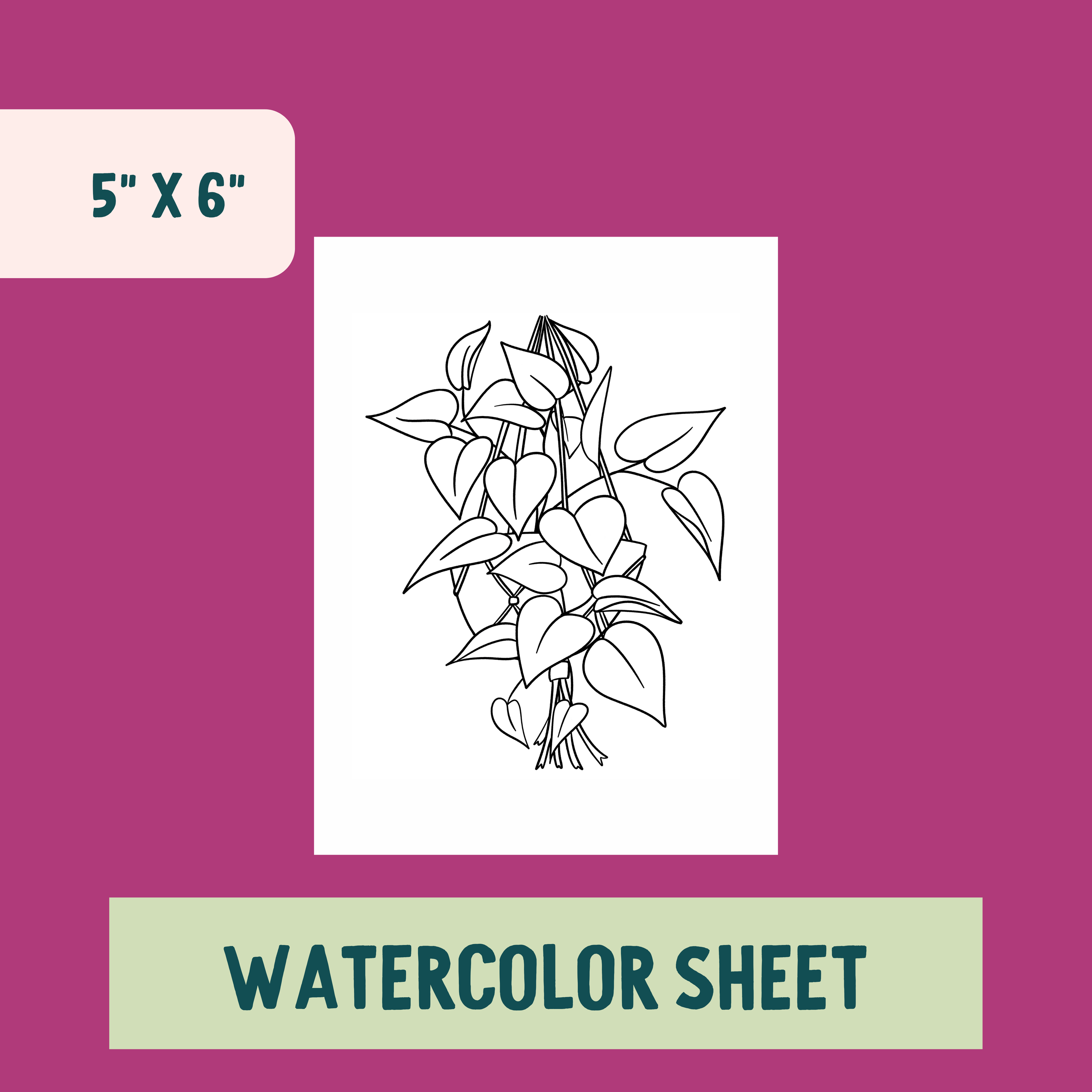 *Individual Sheet* Pothos