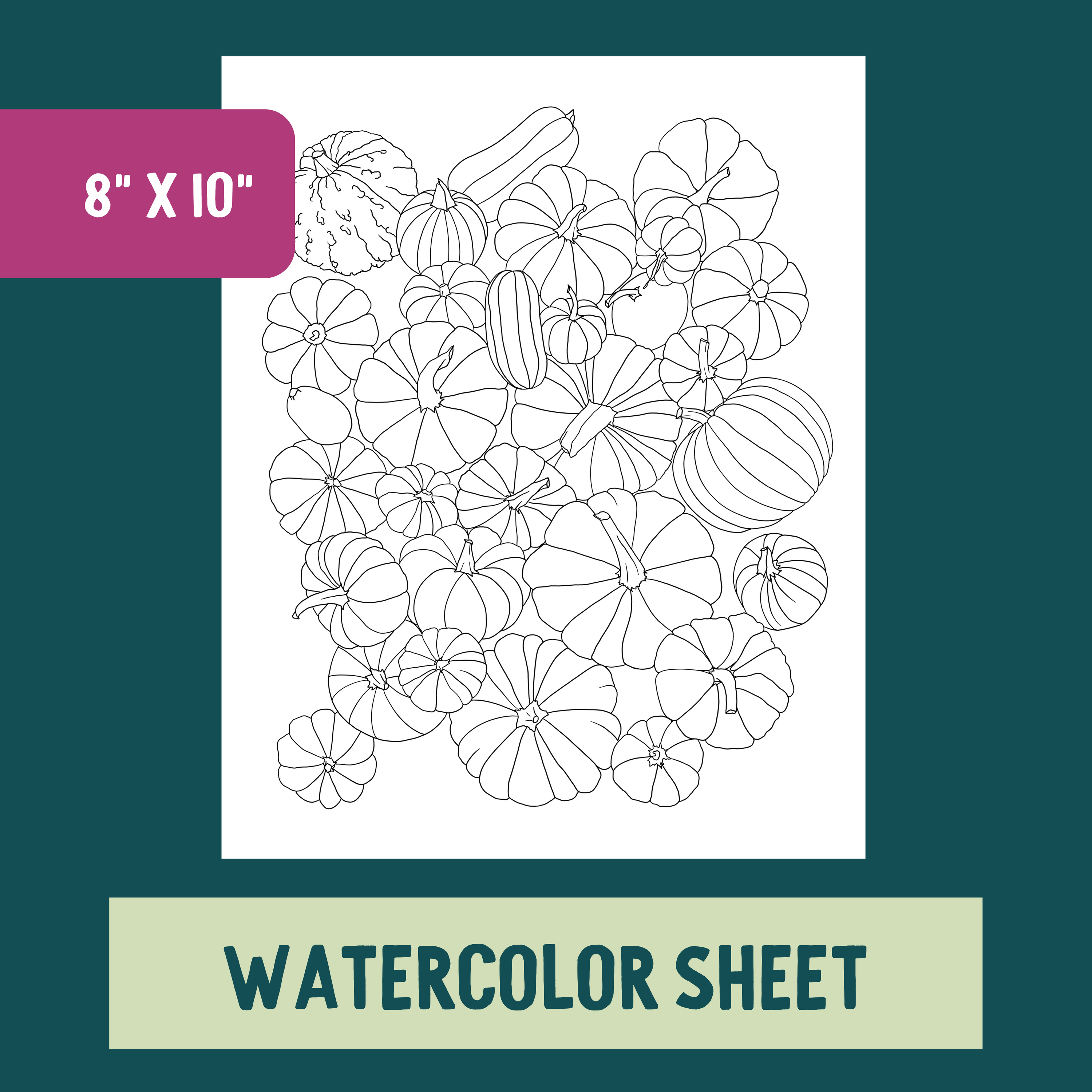 *Individual Sheet* Pumpkins