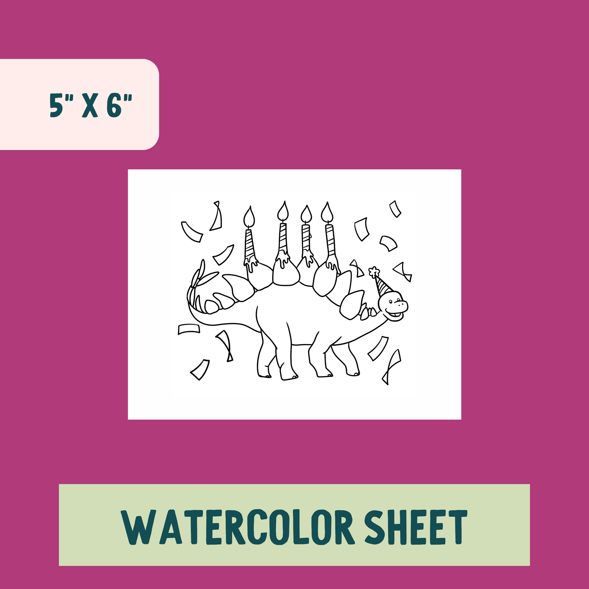 *Individual Sheet* Stegosaurus
