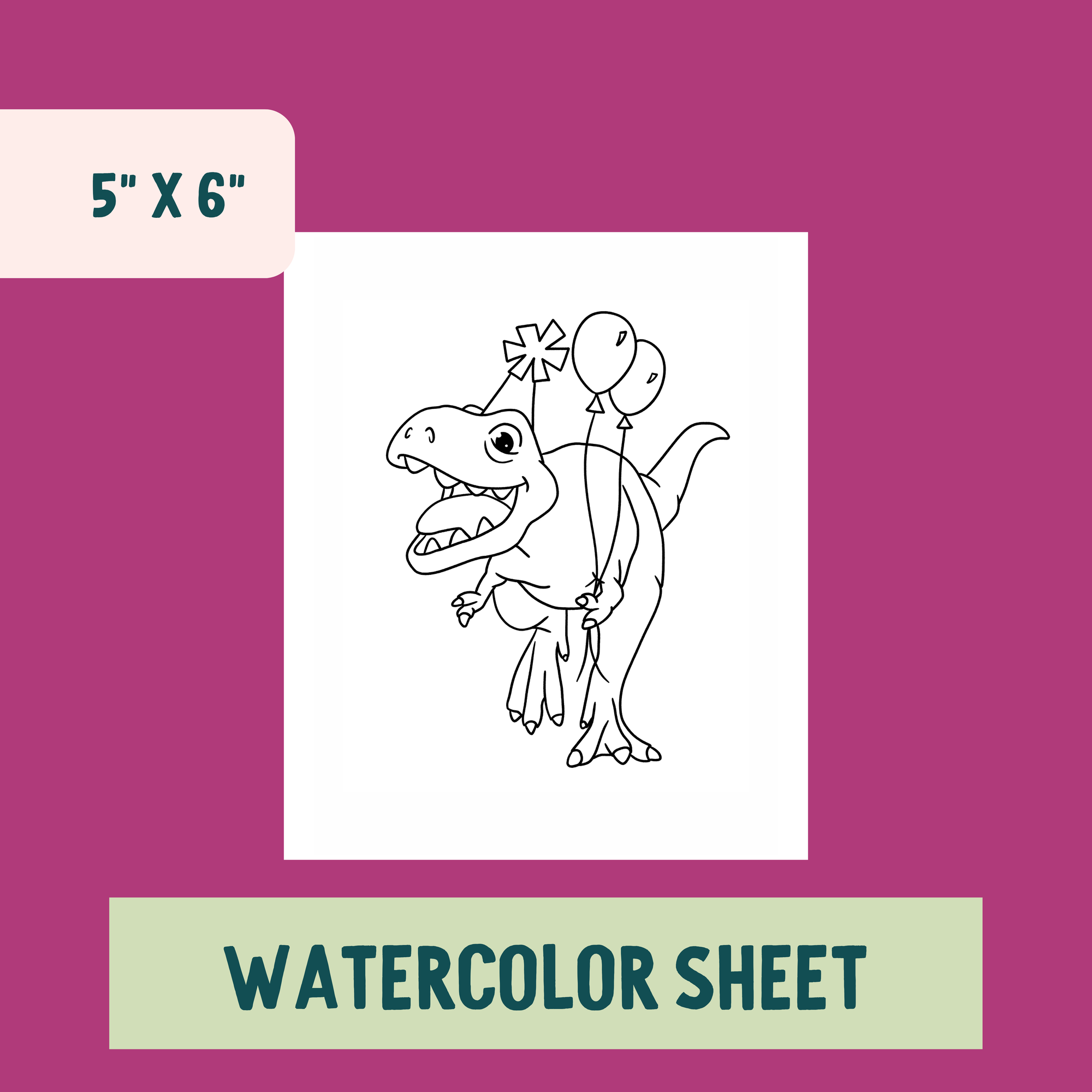 *Individual Sheet* T-Rex