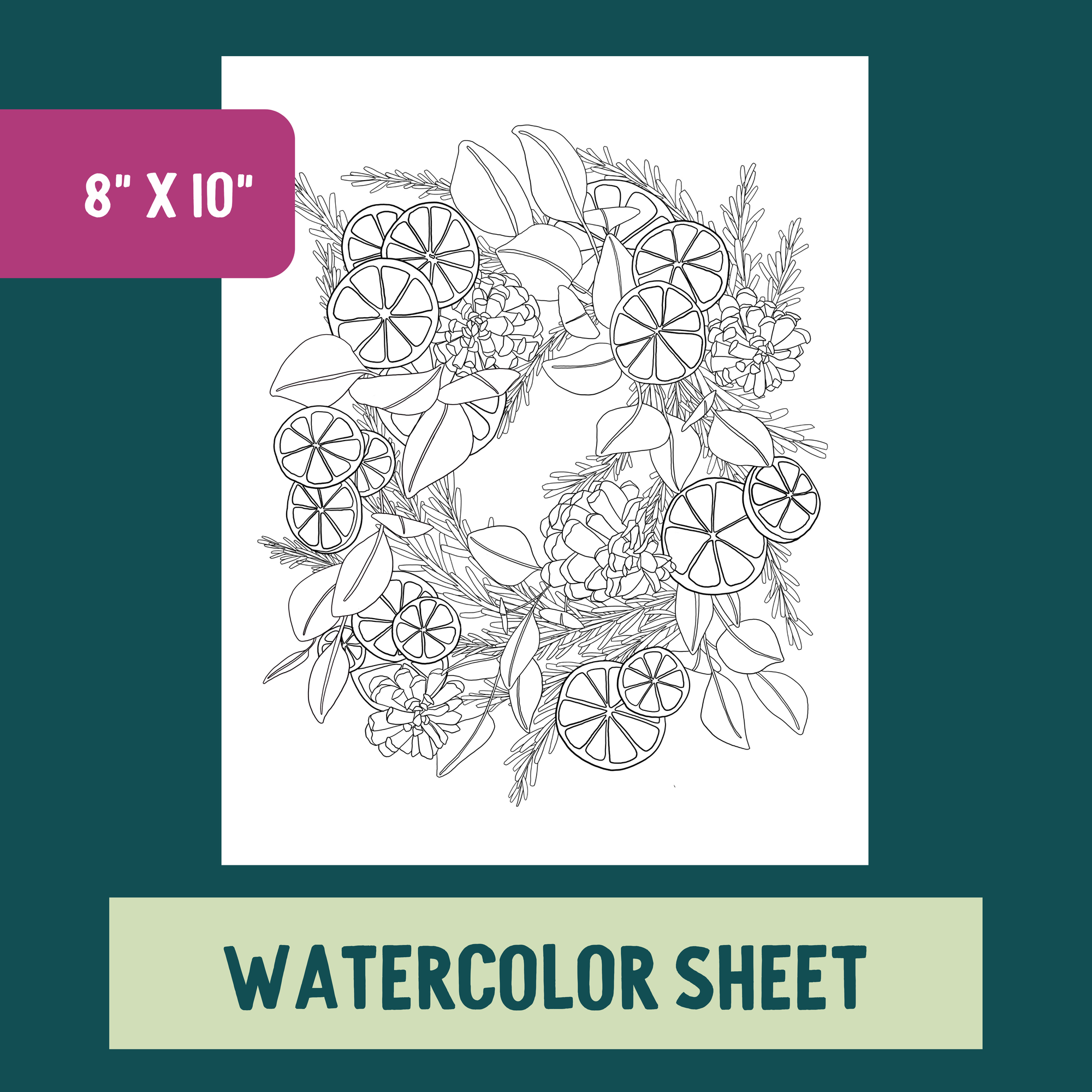 *Individual Sheet* Autumn Wreath
