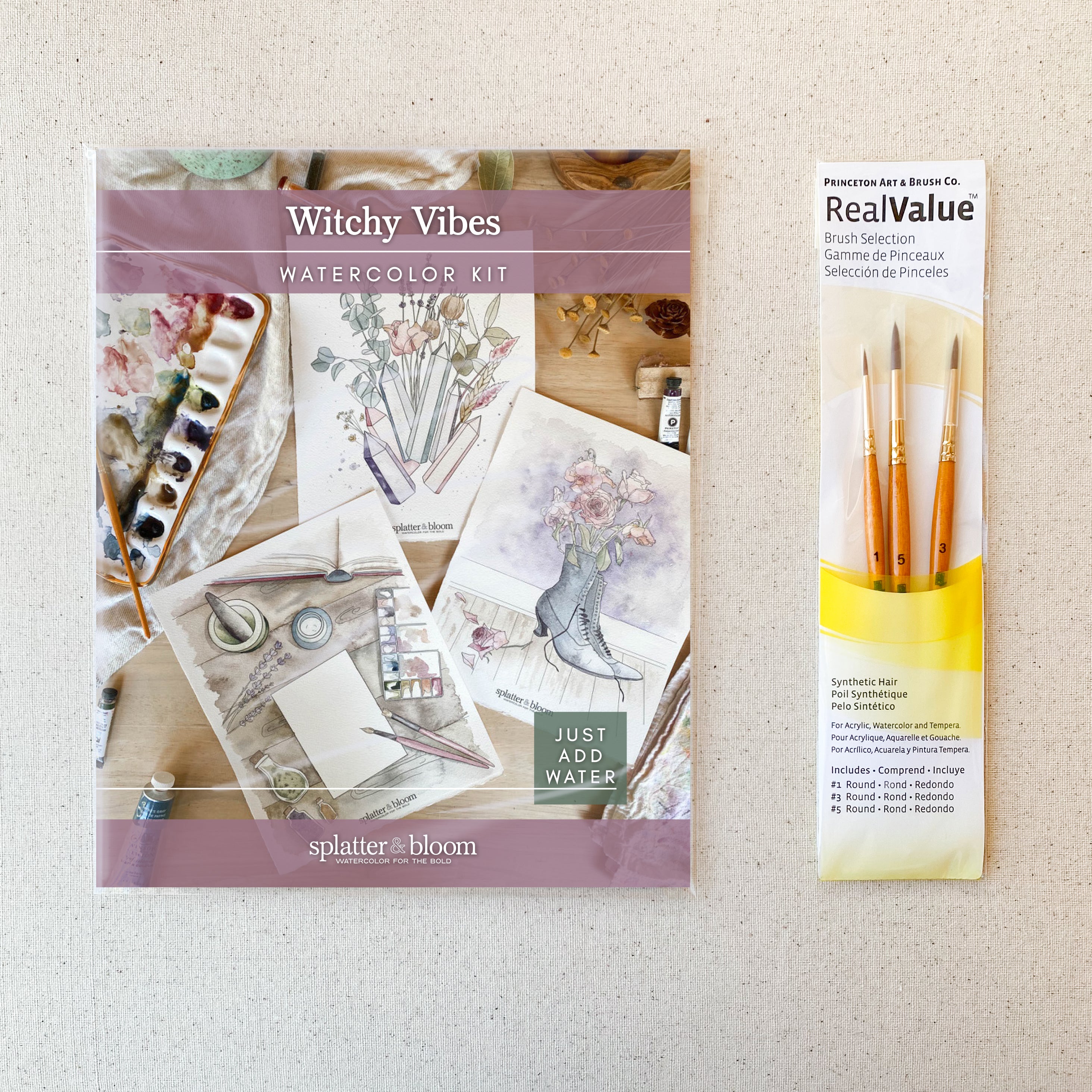 Witchy Vibes Watercolor Painting Kit – Splatter & Bloom